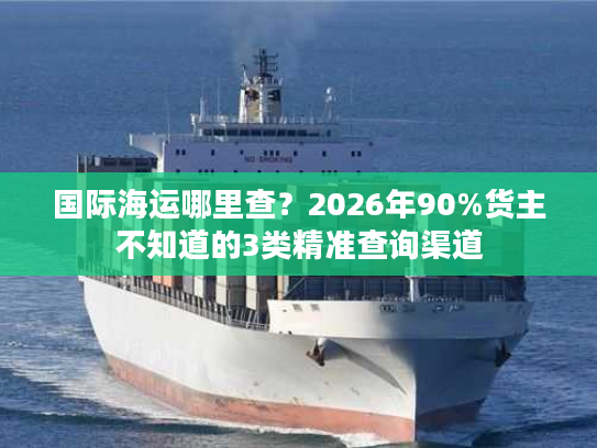 国际海运哪里查？2026年90%货主不知道的3类精准查询渠道