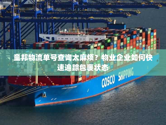 童邦物流单号查询太麻烦?物业企业如何快速追踪包裹状态 童邦物流单号查询太麻烦?物业企业如何快速追踪包裹状态