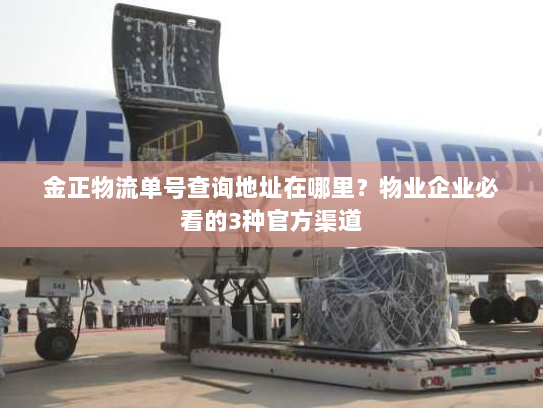 金正物流单号查询地址在哪里？物业企业必看的3种官方渠道