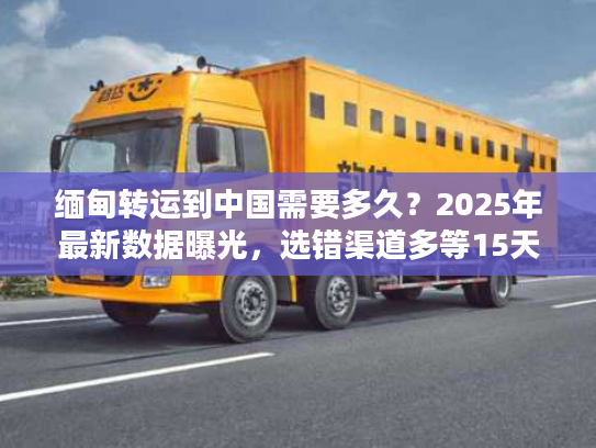 缅甸转运到中国需要多久？2025年最新数据曝光，选错渠道多等15天！