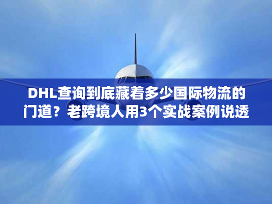 DHL查询到底藏着多少国际物流的门道？老跨境人用3个实战案例说透