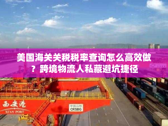 美国海关关税税率查询怎么高效做？跨境物流人私藏避坑捷径