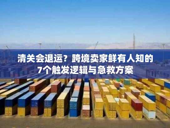 清关会退运？跨境卖家鲜有人知的7个触发逻辑与急救方案