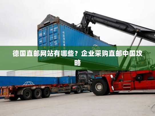 德国直邮网站有哪些？企业采购直邮中国攻略