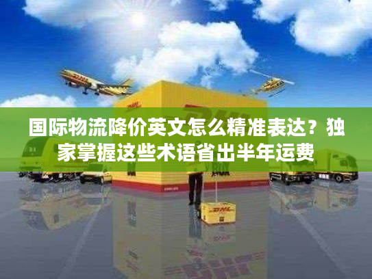 国际物流降价英文怎么精准表达？独家掌握这些术语省出半年运费