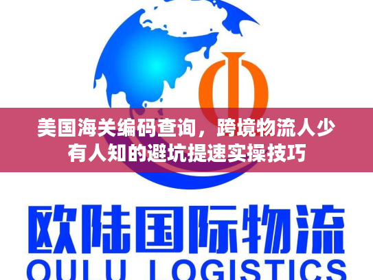 美国海关编码查询，跨境物流人少有人知的避坑提速实操技巧