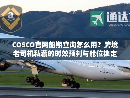COSCO官网船期查询怎么用？跨境老司机私藏的时效预判与舱位锁定秘籍
