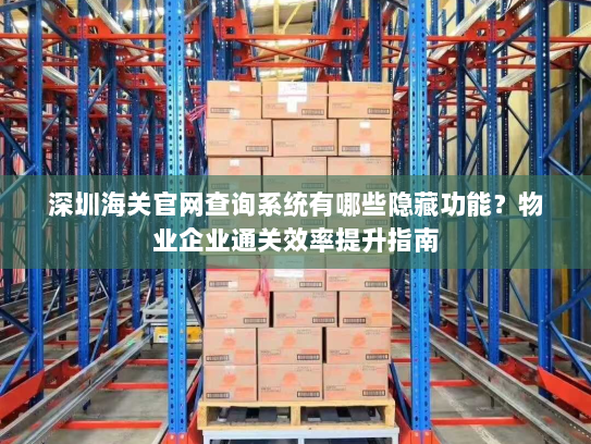 深圳海关官网查询系统有哪些隐藏功能?物业企业通关效率提升指南 深圳海关官网查询系统有哪些隐藏功能?物业企业通关效率提升指南
