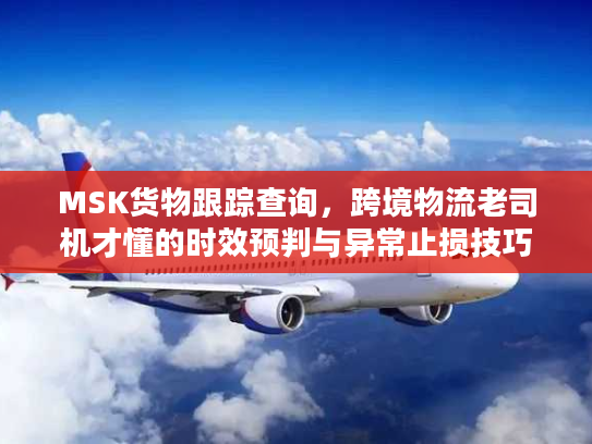 MSK货物跟踪查询，跨境物流老司机才懂的时效预判与异常止损技巧