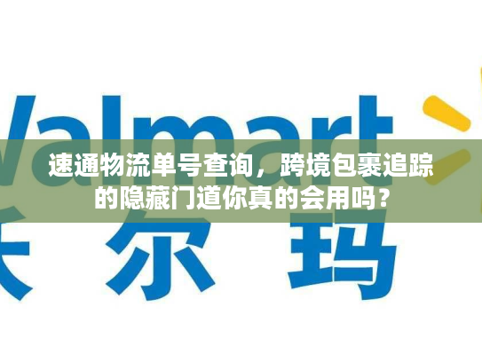 速通物流单号查询,跨境包裹追踪的隐藏门道你真的会用吗? 速通物流单号查询,跨境包裹追踪的隐藏门道你真的会用吗?