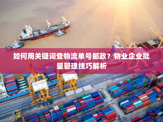 如何用关键词查物流单号邮政?物业企业批量管理技巧解析 如何用关键词查物流单号邮政?物业企业批量管理技巧解析