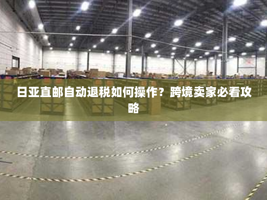 日亚直邮自动退税如何操作?跨境卖家必看攻略 日亚直邮自动退税如何操作?跨境卖家必看攻略