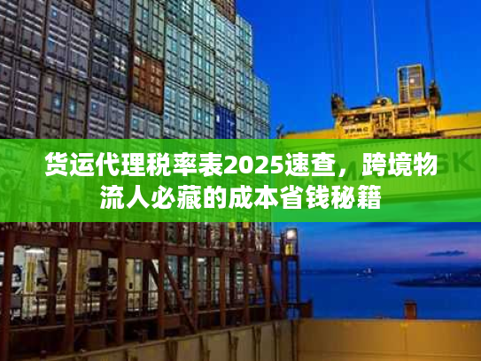 货运代理税率表2025速查，跨境物流人必藏的成本省钱秘籍