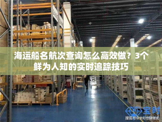 海运船名航次查询怎么高效做？3个鲜为人知的实时追踪技巧