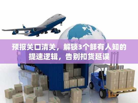 预报关口清关，解锁3个鲜有人知的提速逻辑，告别扣货延误