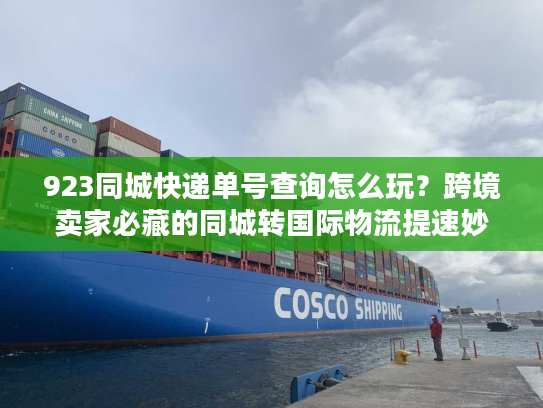 923同城快递单号查询怎么玩？跨境卖家必藏的同城转国际物流提速妙招
