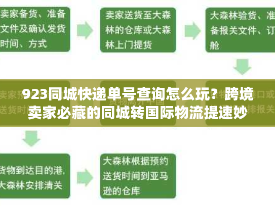 923同城快递单号查询怎么玩？跨境卖家必藏的同城转国际物流提速妙招