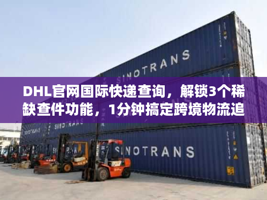 DHL官网国际快递查询，解锁3个稀缺查件功能，1分钟搞定跨境物流追踪