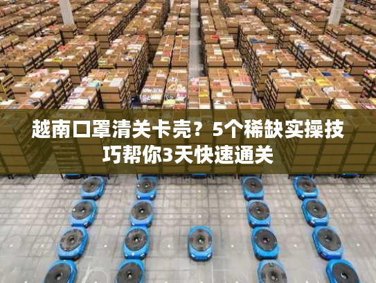 越南口罩清关卡壳?5个稀缺实操技巧帮你3天快速通关 越南口罩清关卡壳?5个稀缺实操技巧帮你3天快速通关