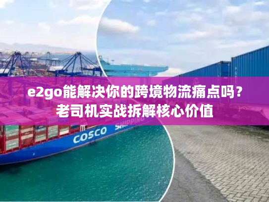 e2go能解决你的跨境物流痛点吗？老司机实战拆解核心价值