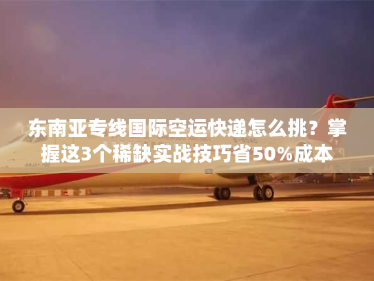 东南亚专线国际空运快递怎么挑?掌握这3个稀缺实战技巧省50%成本 东南亚专线国际空运快递怎么挑?掌握这3个稀缺实战技巧省50%成本