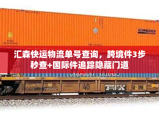 汇森快运物流单号查询，跨境件3步秒查+国际件追踪隐藏门道