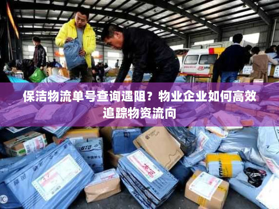 保洁物流单号查询遇阻?物业企业如何高效追踪物资流向 保洁物流单号查询遇阻?物业企业如何高效追踪物资流向