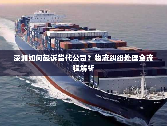 深圳如何起诉货代公司?物流纠纷处理全流程解析 深圳如何起诉货代公司?物流纠纷处理全流程解析