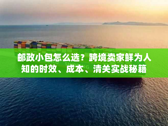 邮政小包怎么选？跨境卖家鲜为人知的时效、成本、清关实战秘籍