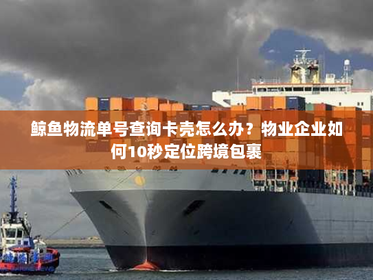 鲸鱼物流单号查询卡壳怎么办?物业企业如何10秒定位跨境包裹 鲸鱼物流单号查询卡壳怎么办?物业企业如何10秒定位跨境包裹