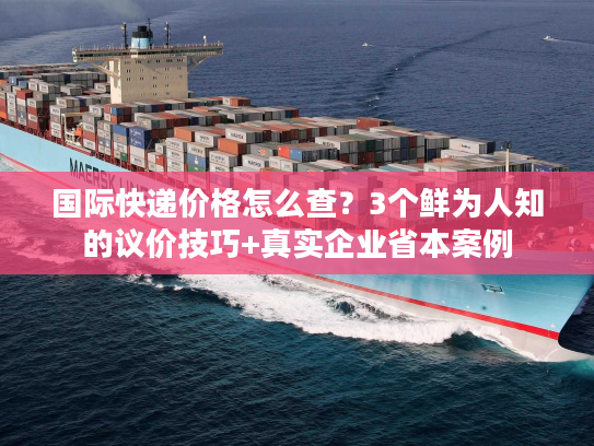 国际快递价格怎么查？3个鲜为人知的议价技巧+真实企业省本案例