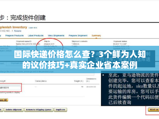 国际快递价格怎么查？3个鲜为人知的议价技巧+真实企业省本案例
