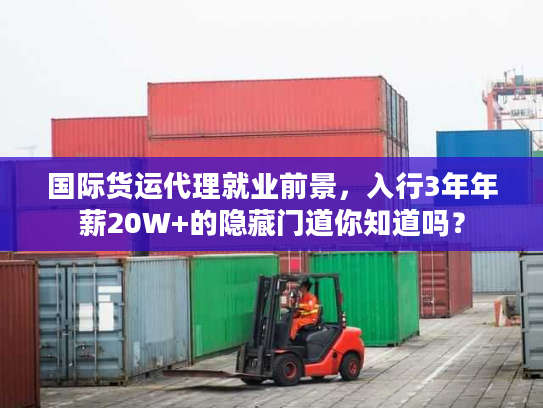 国际货运代理就业前景，入行3年年薪20W+的隐藏门道你知道吗？
