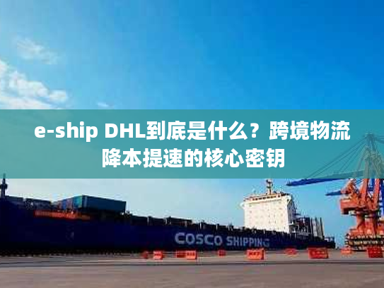 e-ship DHL到底是什么？跨境物流降本提速的核心密钥