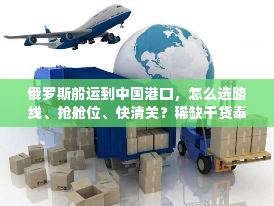 俄罗斯船运到中国港口，怎么选路线、抢舱位、快清关？稀缺干货奉上