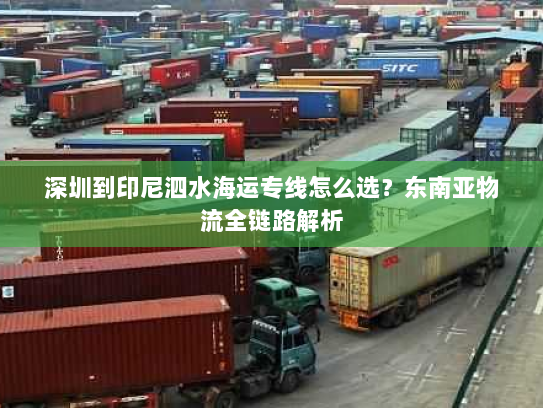 深圳到印尼泗水海运专线怎么选？东南亚物流全链路解析
