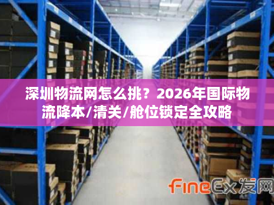深圳物流网怎么挑？2026年国际物流降本/清关/舱位锁定全攻略