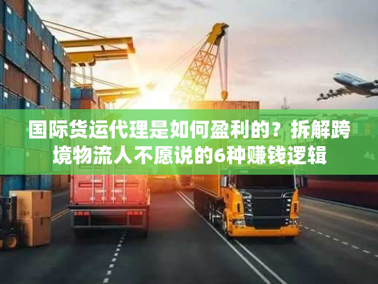 国际货运代理是如何盈利的?拆解跨境物流人不愿说的6种赚钱逻辑 国际货运代理是如何盈利的?拆解跨境物流人不愿说的6种赚钱逻辑