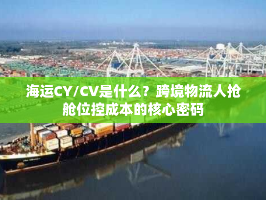 海运CY/CV是什么？跨境物流人抢舱位控成本的核心密码