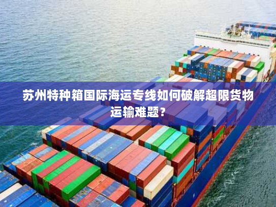 苏州特种箱国际海运专线如何破解超限货物运输难题? 苏州特种箱国际海运专线如何破解超限货物运输难题?
