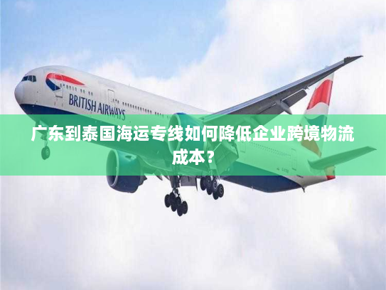 广东到泰国海运专线如何降低企业跨境物流成本？