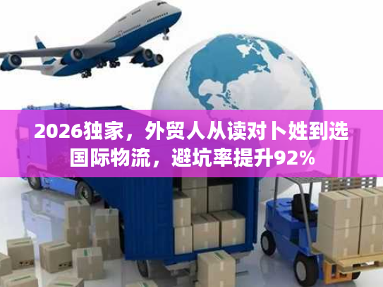 2026独家，外贸人从读对卜姓到选国际物流，避坑率提升92%