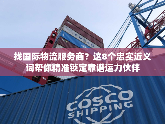 找国际物流服务商?这8个忠实近义词帮你精准锁定靠谱运力伙伴 找国际物流服务商?这8个忠实近义词帮你精准锁定靠谱运力伙伴