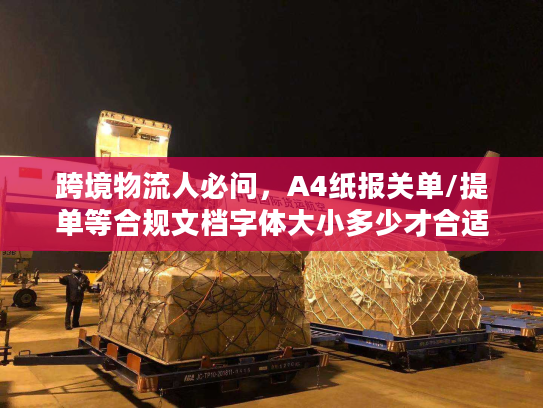 跨境物流人必问,A4纸报关单/提单等合规文档字体大小多少才合适? 跨境物流人必问,A4纸报关单/提单等合规文档字体大小多少才合适?