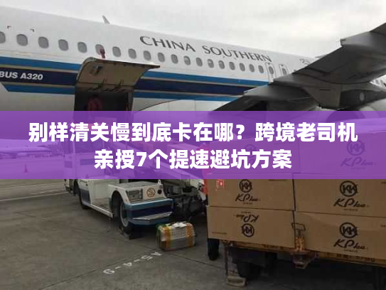 别样清关慢到底卡在哪？跨境老司机亲授7个提速避坑方案