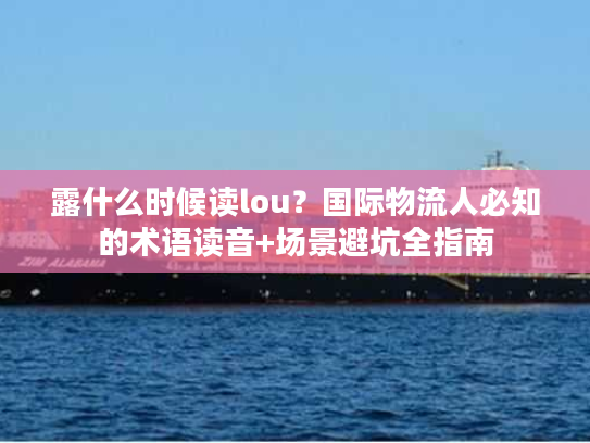 露什么时候读lou？国际物流人必知的术语读音+场景避坑全指南
