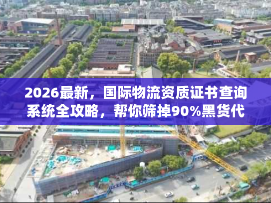 2026最新，国际物流资质证书查询系统全攻略，帮你筛掉90%黑货代