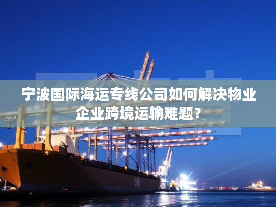 宁波国际海运专线公司如何解决物业企业跨境运输难题？