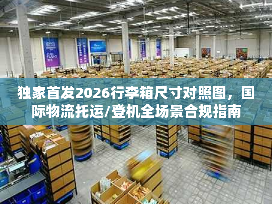 独家首发2026行李箱尺寸对照图，国际物流托运/登机全场景合规指南