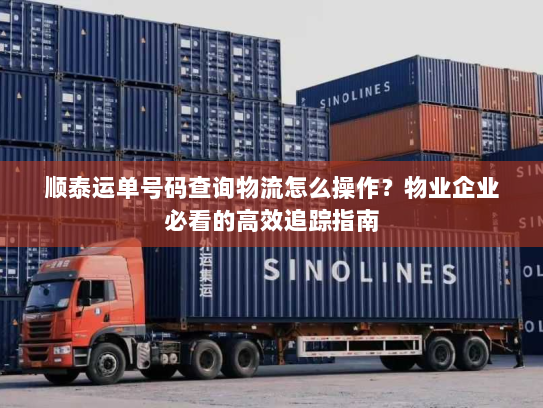 顺泰运单号码查询物流怎么操作?物业企业必看的高效追踪指南 顺泰运单号码查询物流怎么操作?物业企业必看的高效追踪指南
